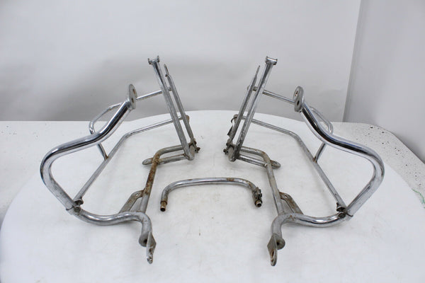 Rear Saddlebag Chrome Rail Support Trim Guards Honda GL1200 Gold Wing 84-87 OEM