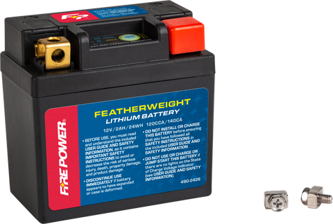FIRE POWER FEATHERWEIGHT LITHIUM BATTERY 120 CCA 12V/24WH HJ04L-FP-B