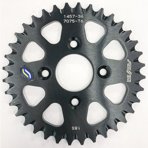 SUNSTAR REAR SPROCKET ALUMINUM 36T-420 BLK COB 5-145736BK