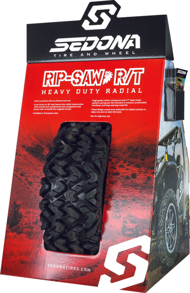 TIRE DISPLAY SEDONA RIP-SAW CORRUGATED SEDONA DISP