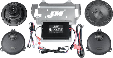 J&M ROKKER XXR 400W-RMS 2-SP 14-20 FLHX XXRK-400SP2-14SG