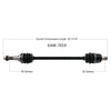 OPEN TRAIL OE 2.0 AXLE FRONT KAW-7019