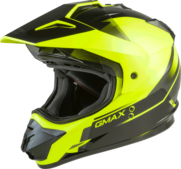 GMAX GM-11 DUAL-SPORT SCUD HELMET MATTE HI-VIS/BLACK XS G1113683