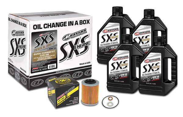 MAXIMA SXS QUICK CHANGE KIT 10W50 WITH OIL FILTER CAN-AM 90-219013-CA
