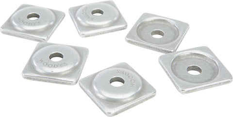 WOODYS DIGGER SUPPORT PLATE SQUARE ALUM. 6/PK ASW2-3775-F
