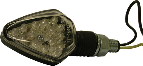 DMP BLUNT ARROW 8 LED MARKER LIGHTS BLACK W/CLEAR LENS 900-0040