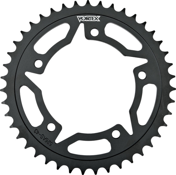 VORTEX REAR SPROCKET STEEL 44T-520 BLK HON 251AS-44