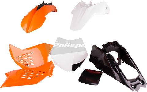 POLISPORT PLASTIC BODY KIT ORANGE 90450