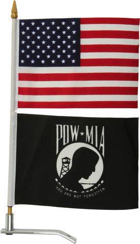 HARDDRIVE FLAG / MOUNT USA/POW MIA TRUNK TAB MOUNT 77-014