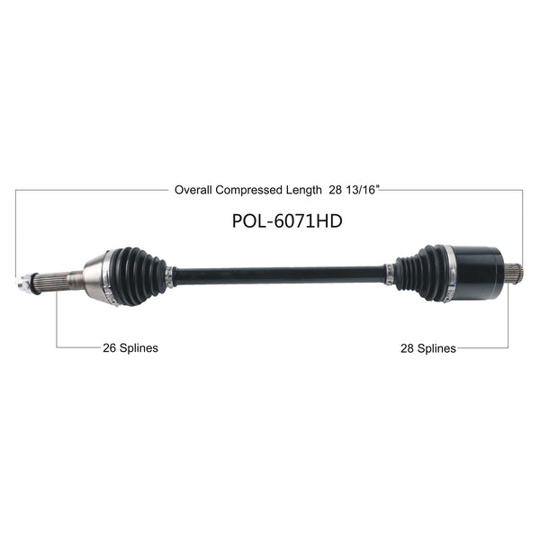 OPEN TRAIL HD 2.0 AXLE REAR POL-6071HD