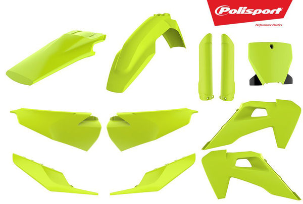 POLISPORT PLASTIC BODY KIT FLO YELLOW 90799