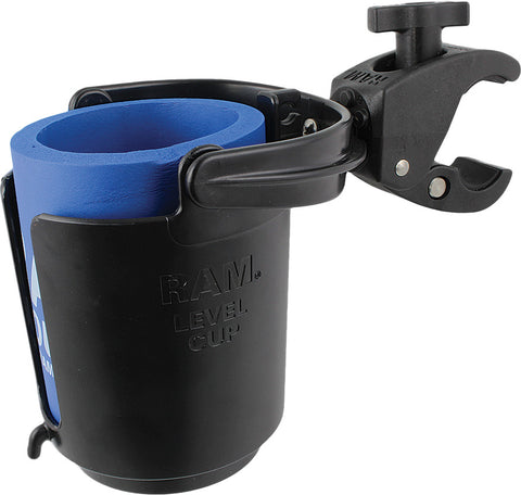 RAM TOUGH-CLAW MOUNT W/SELF-LEVELING CUP HOLDER RAM-B-132-400