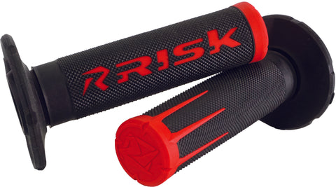 RISK RACING FUSION 2.0 MOTORCYCLE GRIPS RED 00284