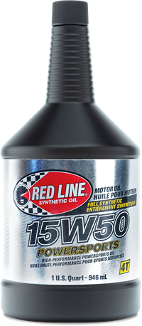RED LINE REDLINE 15W50 QT POWERSPORTS 42104