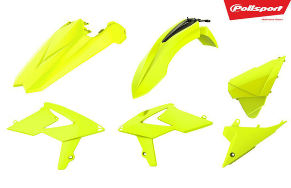 POLISPORT PLASTIC BODY KIT FLO YELLOW 90789