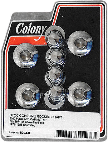 COLONY MACHINE ROCKER SHAFT END PLUG & CAP KIT 8224-8