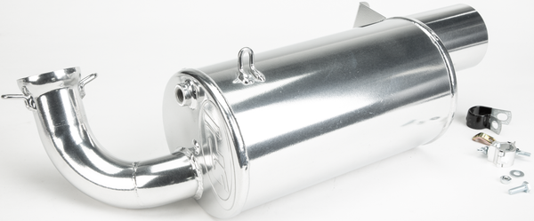 STRAIGHTLINE LIGHTWEIGHT MUFFLER STAINLESS POL 132-155