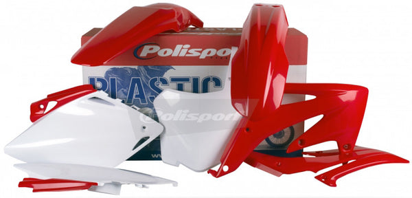 POLISPORT PLASTIC BODY KIT RED/WHITE 90175