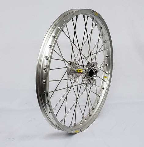 PRO-WHEEL WHEEL REAR 1.85X19 SILVER HUB SIL RIM/BLK SPOKE/GLD NIPPLE 24-3101124