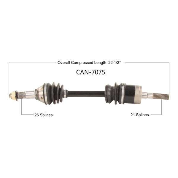 OPEN TRAIL HD 2.0 AXLE FRONT RIGHT CAN-6075HD