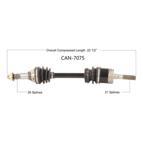 OPEN TRAIL HD 2.0 AXLE FRONT RIGHT CAN-6075HD