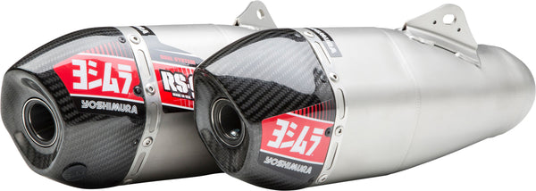 YOSHIMURA RS-9 HEADER/CANISTER/END CAP EXHAUST SLIP-ON SS-AL-SS 22844BR520