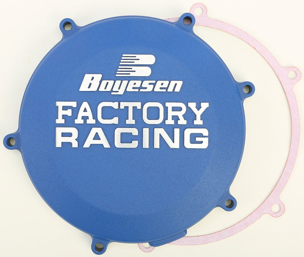 BOYESEN FACTORY RACING CLUTCH COVER BLUE CC-18AL