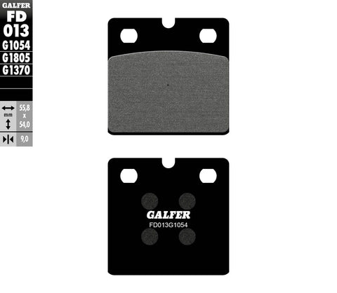 GALFER BRAKE PADS SEMI METALLIC FD013G1054 FD013G1054