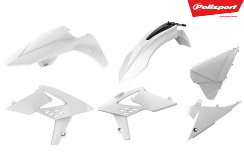 POLISPORT PLASTIC BODY KIT WHITE 90704