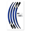 D-COR RIM DECALS BLUE 4 PC SET BLU RIM DECALS 4 PC SET 40-80-220