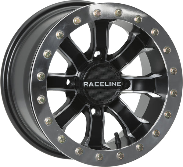 RACELINE MAMBA BDLK WHEEL 15X7 4/156 3.5+3.5 (0MM) BLK/MACHINED A7157056-00