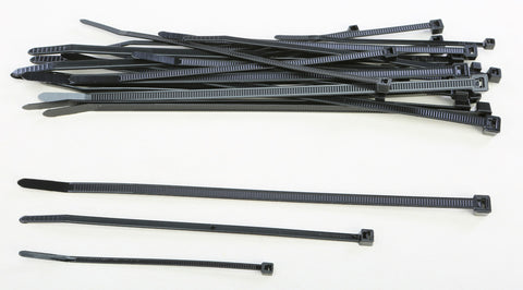HELIX ASSORTED CABLE TIES BLACK 30/PK 303-4687