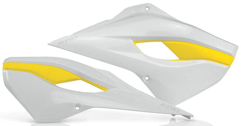 ACERBIS RADIATOR SHROUDS WHITE/YELLOW 2393411070