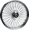 HARDDRIVE FRONT 48 SPOKE WHEEL CHROME DUAL DISC 23X3.5 25MM 08-UP 051-14542