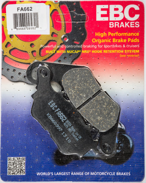 EBC BRAKE PADS REAR FA662