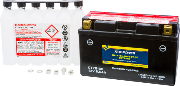 FIRE POWER BATTERY CT7B-BS MAINTENANCE FREE CT7B-BS