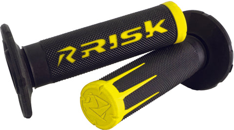 RISK RACING FUSION 2.0 MOTORCYCLE GRIPS YELLOW 00288