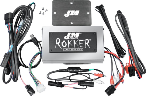 J&M ROKKER P800W 4-CH AMP KIT 16-20 FLTR ULTRA JAMP-800HR16-ULP