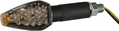 DMP NEW ARROW 9 LED MARKER LIGHTS BLACK SHORT W/CLEAR LENS 900-0070