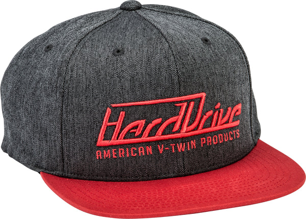 HARDDRIVE HAT BLACK/RED 820-HATBLKRED