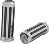 HARDDRIVE GRIPS RAIL FITS 74-UP W/SLOTTED BLACK END CAPS 17-0552