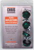 CHRIS PRODUCTS MINI-REFLECTORS GREEN 4/PK CH4G