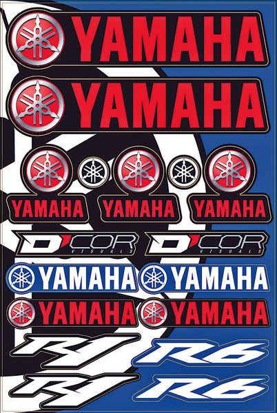 D-COR YAMAHA STREET DECAL SHEET 40-50-102
