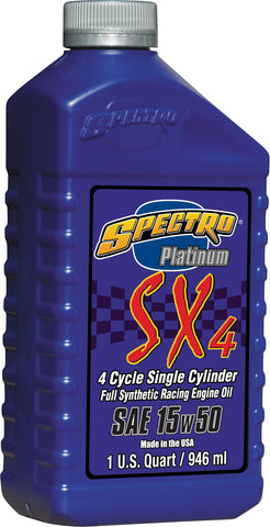 SPECTRO PLATINUM SX4 4T 15W50 1 QT R.SPSX4155