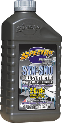 SPECTRO PLATINUM SNO SYNTHETIC 2T 1 QT POWERVALVE FORMULA R.SYNSNO