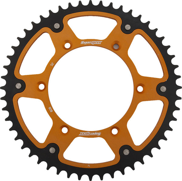 SUPERSPROX REAR STEALTH SPROCKET ALU/STL 52T-520 GLD KAW/SUZ RST-808-52-GLD