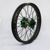 PRO-WHEEL WHEEL REAR 2.15X19 GREEN HUB BLK RIM/GLD SPOKE/SIL NIPPLE 24-2205241