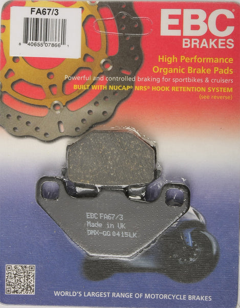 EBC BRAKE PADS FA67/3