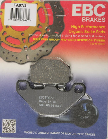 EBC BRAKE PADS FA67/3