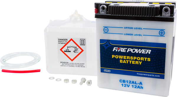 FIRE POWER BATTERY W/ACID CB12AL-A 12V HEAVY DUTY CB12AL-A